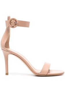 Gianvito Rossi sandales Portofino 85 mm en cuir - Tons neutres