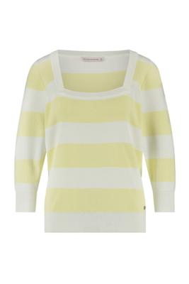 Wieke stripe pullover - apple green/offwhite - 06981