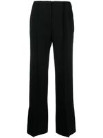 Jil Sander pantalon évasé en laine - Noir