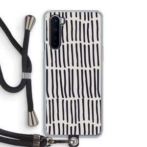 Moroccan stripes: OnePlus Nord Transparant Hoesje met koord