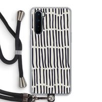Moroccan stripes: OnePlus Nord Transparant Hoesje met koord