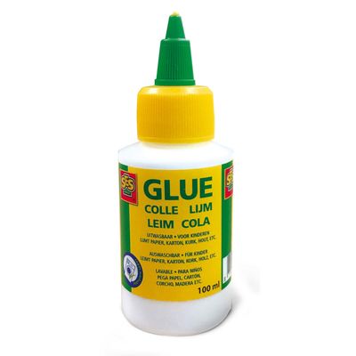 SES lijm, uitwasbaar, 100 ml.