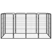 The Living Store Hondenkennel - Zwart - 200 x 100 x 100 cm - Gepoedercoat staal - thumbnail