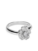 LEO PIZZO bague Flora en or blanc 18ct ornée de diamants - Argent