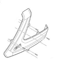 GIVI V37 covers, Onderdelen motokoffers, Zilver rechts