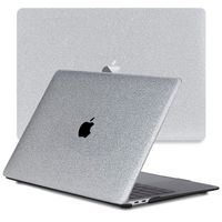 Lunso MacBook Air 15 inch (2023-2025) cover hoes - case - Glitter Zilver