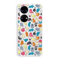 Kleurrijke katten: Huawei P50 Transparant Hoesje