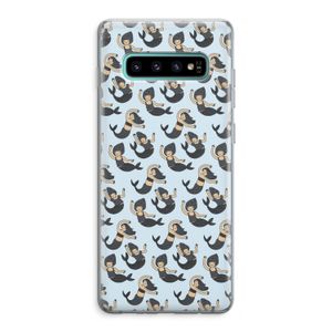 Zeemeermin: Samsung Galaxy S10 Plus Transparant Hoesje