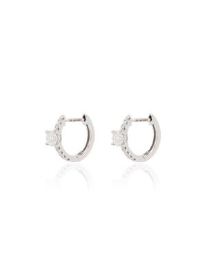 Anita Ko boucles d'oreilles en or blanc 18ct ornées de diamants - Argent