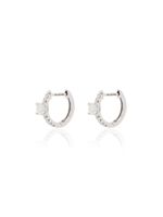 Anita Ko boucles d'oreilles en or blanc 18ct ornées de diamants - Argent