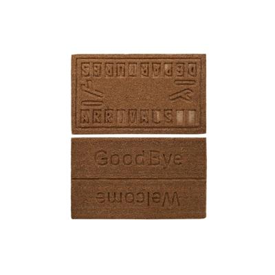 Deurmat DKD Home Decor Bruin Rubber Kokosnoot (75 x 45 x 2,3 cm) (2 Stuks)