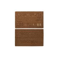 Deurmat DKD Home Decor Bruin Rubber Kokosnoot (75 x 45 x 2,3 cm) (2 Stuks)