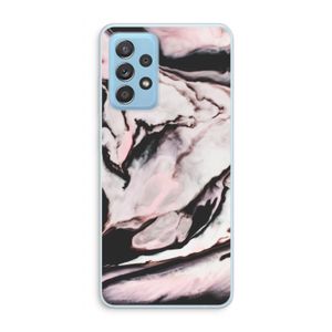 Roze stroom: Samsung Galaxy A73 Transparant Hoesje
