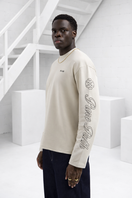 Pure Path Essence Of Life Longsleeve T-Shirt Heren Beige - Maat S - Kleur: BeigeSand | Soccerfanshop
