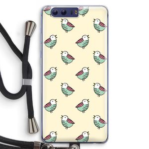 Vogeltjes: Honor 9 Transparant Hoesje met koord