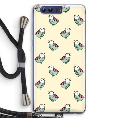 Vogeltjes: Honor 9 Transparant Hoesje met koord