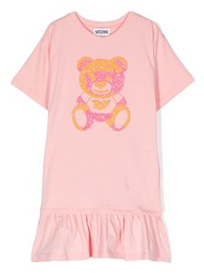 Moschino Kids robe courte à motif Teddy Bear - Rose