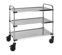 Serveerwagen 3 plateaus 870x570x950mm