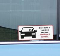 Sticker voor auto dashboard camera - thumbnail