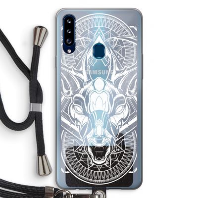 Oh Deer: Samsung Galaxy A20s Transparant Hoesje met koord