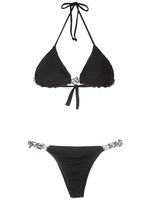 Amir Slama bikini à empiècements en corde - Noir