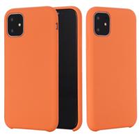 Voor iPhone 11 Pro effen kleur Liquid silicone shock proof geval (meloen rood)