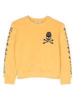 Philipp Plein Junior sweat à logo imprimé - Jaune - thumbnail