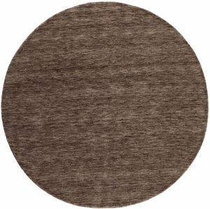 MOMO Rugs - Panorama Uni Rond Dark Brown - 250 rond Vloerkleed