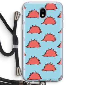 Dinosawrr: Samsung Galaxy J5 (2017) Transparant Hoesje met koord