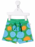 Stella McCartney Kids short imprimé à taille élastiquée - Vert - thumbnail