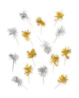 HEMA Cocktailprikkers 8cm goud-zilver - 15 stuks (goud)