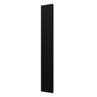 Designradiator Plieger Cavallino Retto Dubbel 905 Watt Middenaansluiting 200x29,8 cm Zwart