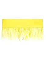 The Attico ceinture bordée de plumes - Jaune The Attico ceinture bordée de plumes - Jaune