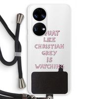 Christian Grey: Huawei P50 Transparant Hoesje met koord