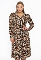 Yoek Vest met pofmouw | Licht Bruin | Maat 54/56