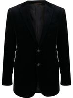 Canali single-breasted velvet dinner jacket - Bleu - thumbnail