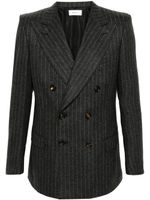 Bally blazer en laine à fines rayures - Gris - thumbnail