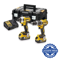 DeWALT DCK266P2T Accu combiset 2-delig (DCD796 + DCF887) 18V XR 5.0Ah in TSTAK