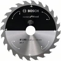 Bosch Accessories Bosch Power Tools 2608837708 Hardmetaal-cirkelzaagblad 190 x 30 mm Aantal tanden: 24 1 stuk(s)
