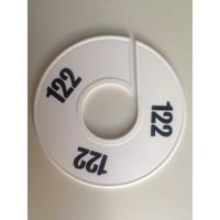 Maatring 11 cm wit/zwart 122