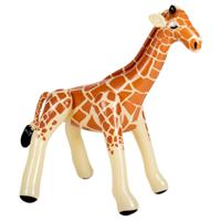 Folat Opblaasbare giraffe - 74 x 65 cm - opblaas decoratie - jungle thema versiering