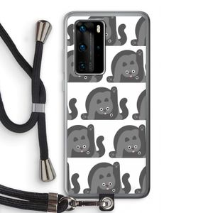 Cats: Huawei P40 Pro Transparant Hoesje met koord