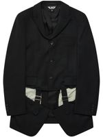 Black Comme Des Garçons blazer à détails de découpes - Noir - thumbnail