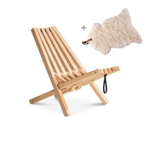 Weltevree | Fieldchair | Loungestoel incl, Schapenvacht Wit