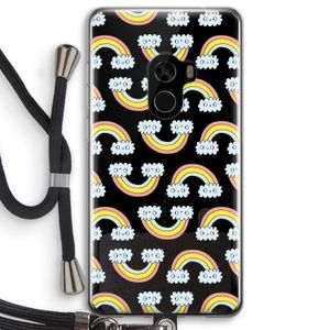 Regenboog: Xiaomi Mi Mix 2 Transparant Hoesje met koord