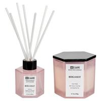 Beliani - CLASSY TINT - Geurkaars en geurstokjes - Bergamot - Soja wax