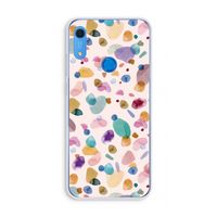 Terrazzo Memphis Pink: Huawei Y6s Transparant Hoesje
