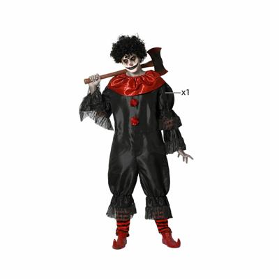 Kostuums voor Volwassenen Zwart Clown (1 Onderdelen) - Maat: XL - Maat: XL