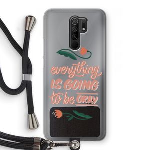 Optimistic flower girl: Xiaomi Redmi 9 Transparant Hoesje met koord