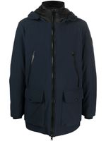 Woolrich parka zippé à capuche - Bleu - thumbnail